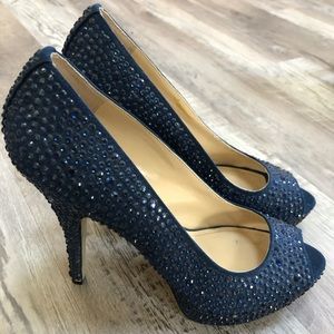 Women’s Heel Navy Sparkle